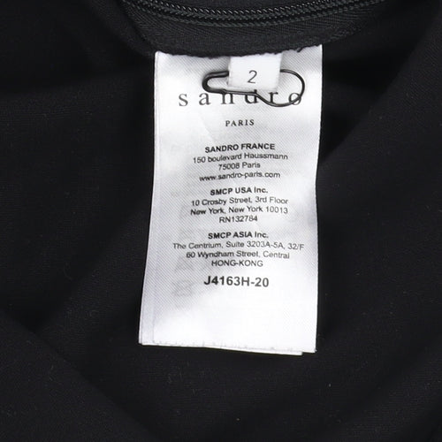 Sandro Women's Black Pencil Skirt Size 6 Zip