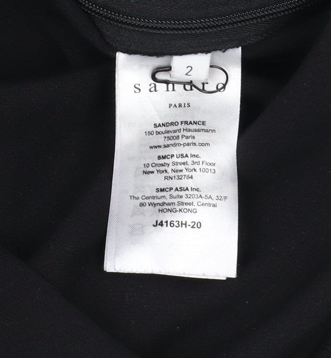 Sandro Women's Black Pencil Skirt Size 6 Zip