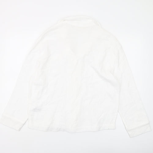 Marks and Spencer Women's White Pyjama Top, Size 6
