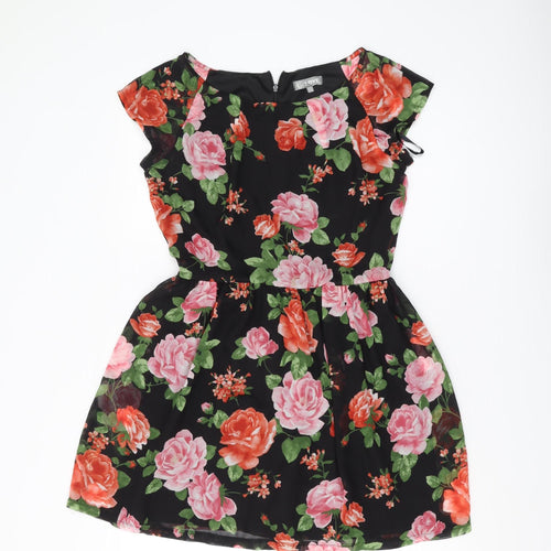 Love Women's Multicoloured M Floral Fit & Flare Dress