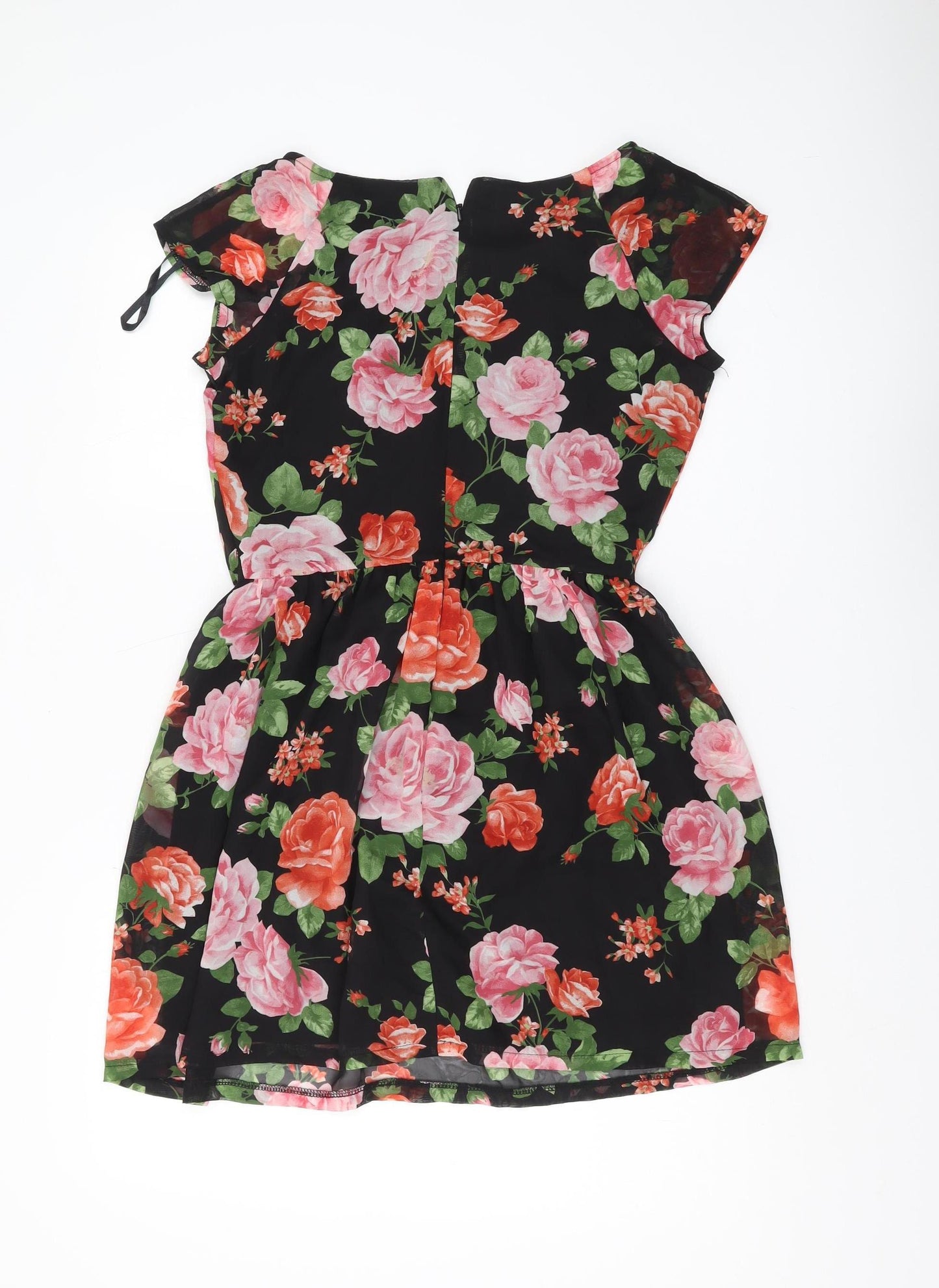 Love Women's Multicoloured M Floral Fit & Flare Dress