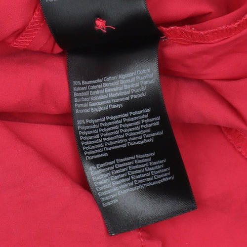 Comma Red Button-Up Shirt for Women, Size 10, Long Sleeve