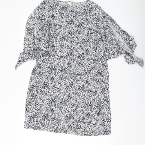H&M Women's Floral Shift Dress, Size 8, Summer Casual