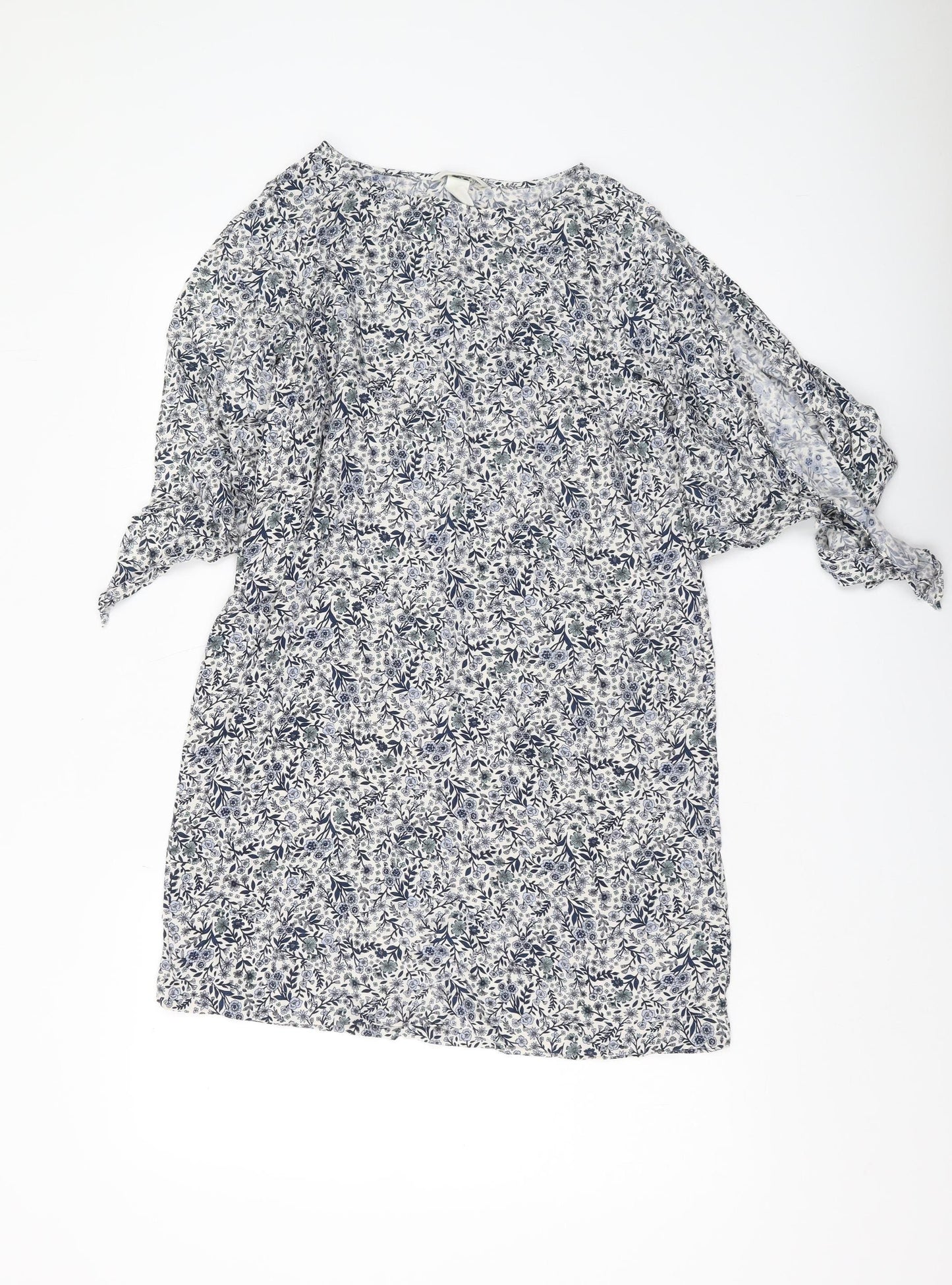 H&M Women's Floral Shift Dress, Size 8, Summer Casual