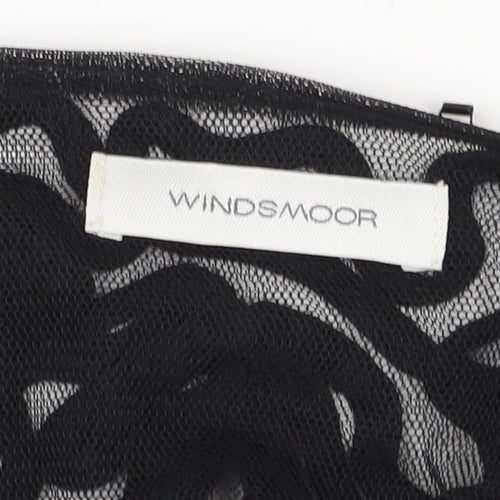 Windsmoor Women's Black Embroidered Cropped Jacket, Size 16