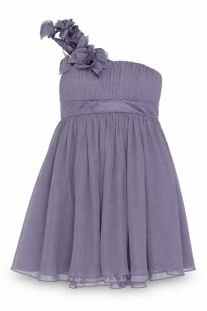Lipsy Women's Purple A-Line One Shoulder Dress Size 10