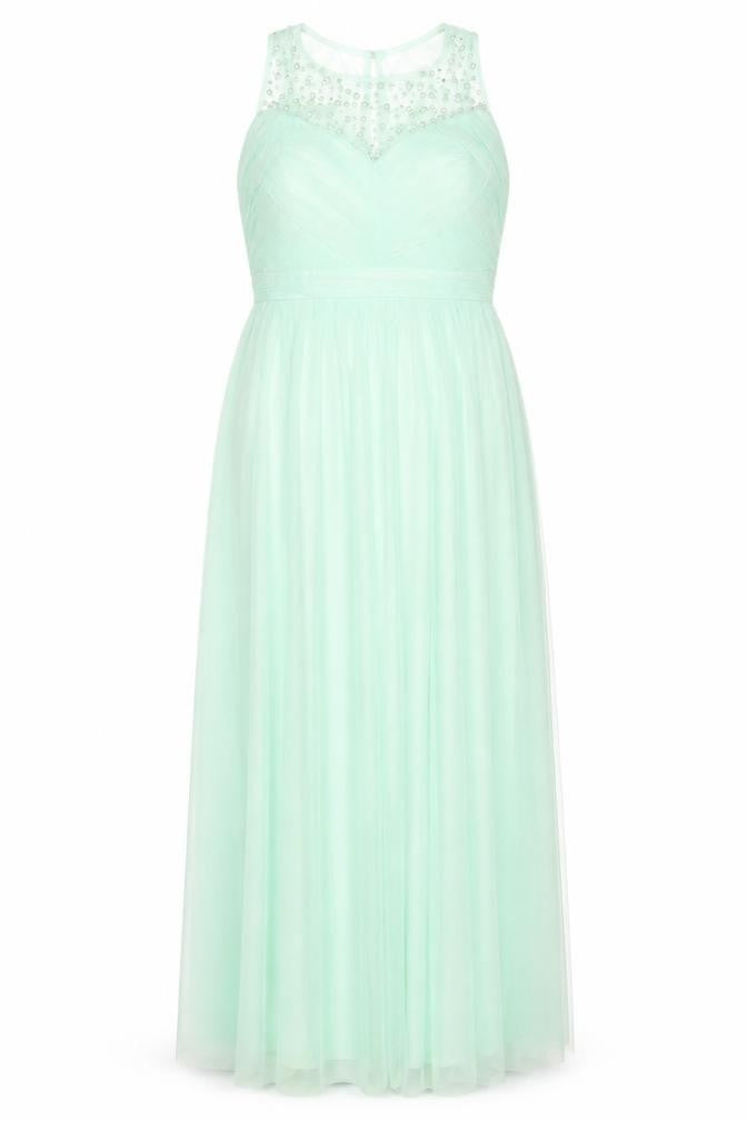 Little Mistress Women's Green Maxi Dress Size 12