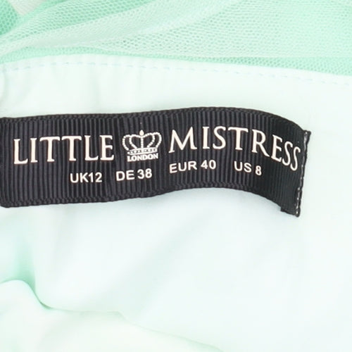 Little Mistress Women's Green Maxi Dress Size 12