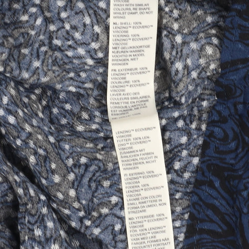 Fat Face Women's Blue Geometric Shift Dress Size 12