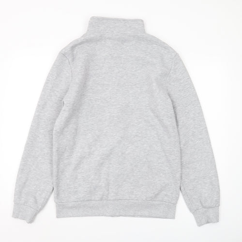 Bekkin Men's Grey Full Zip Sweatshirt M - Lined Logo