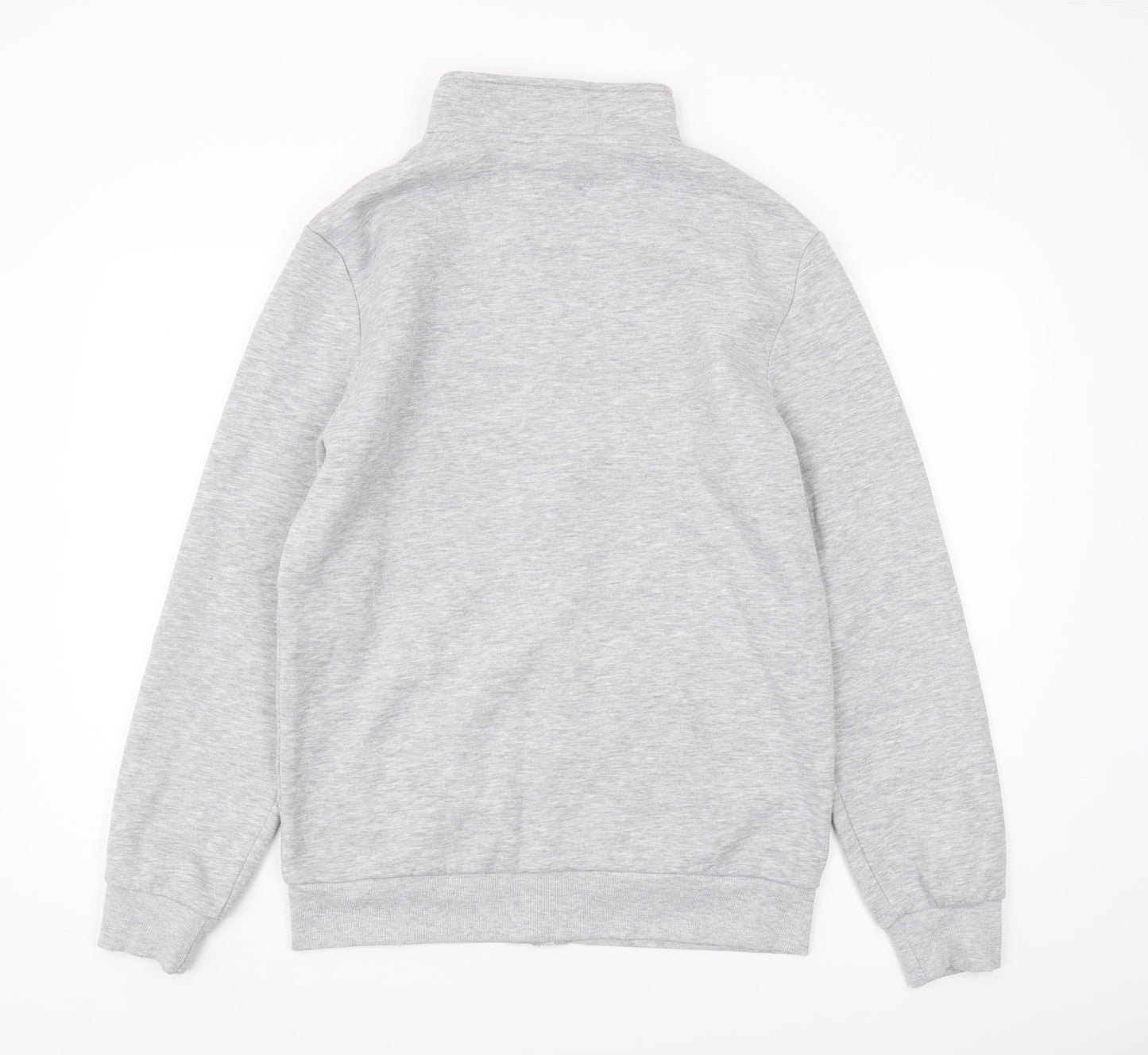 Bekkin Men's Grey Full Zip Sweatshirt M - Lined Logo