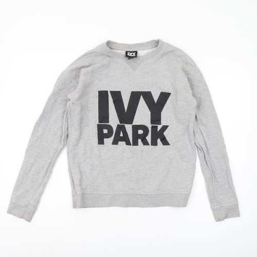 IVY PARK Women's Grey Pullover Sweatshirt S