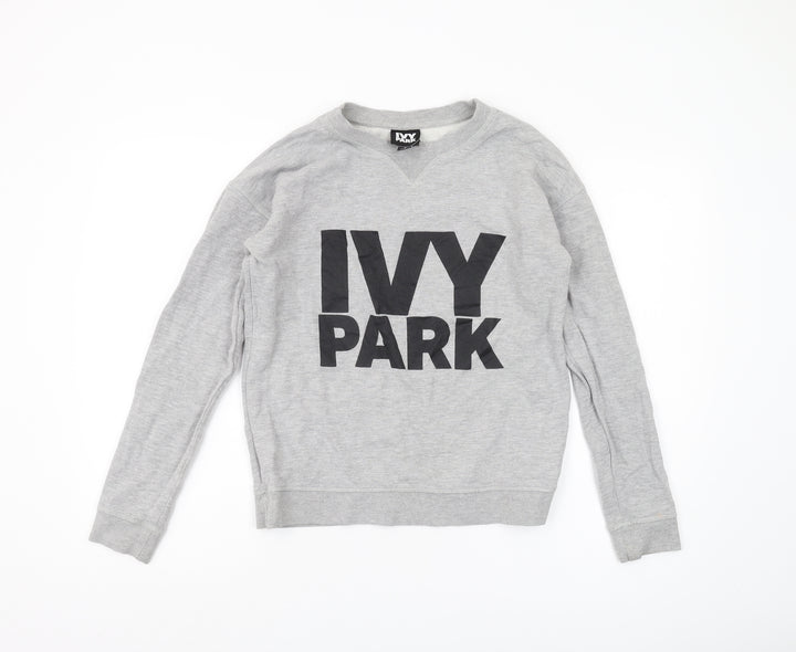 IVY PARK Women's Grey Pullover Sweatshirt S