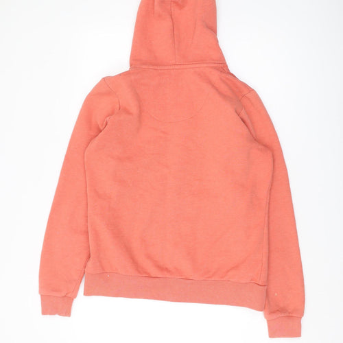 Weird Fish Unisex Orange Full Zip Hoodie Size 12