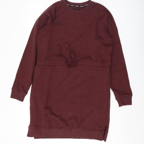 Threadbare Women's Brown XS Sweatshirt Dress