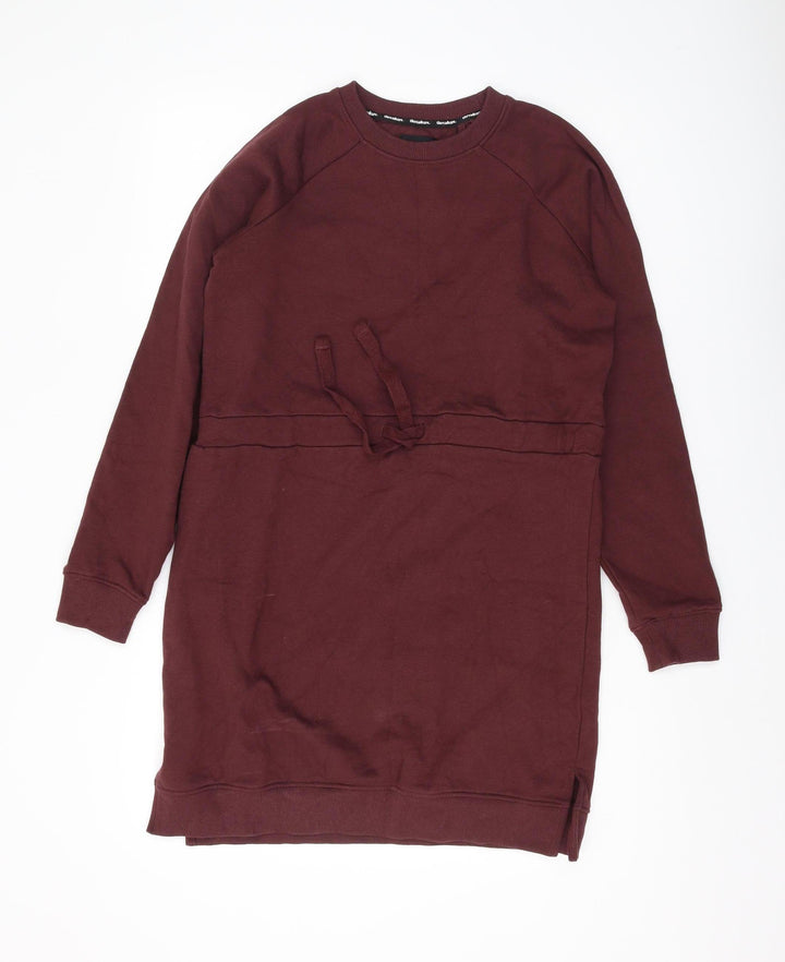 Threadbare Women's Brown XS Sweatshirt Dress