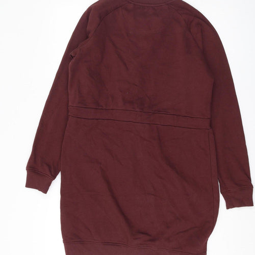 Threadbare Women's Brown XS Sweatshirt Dress