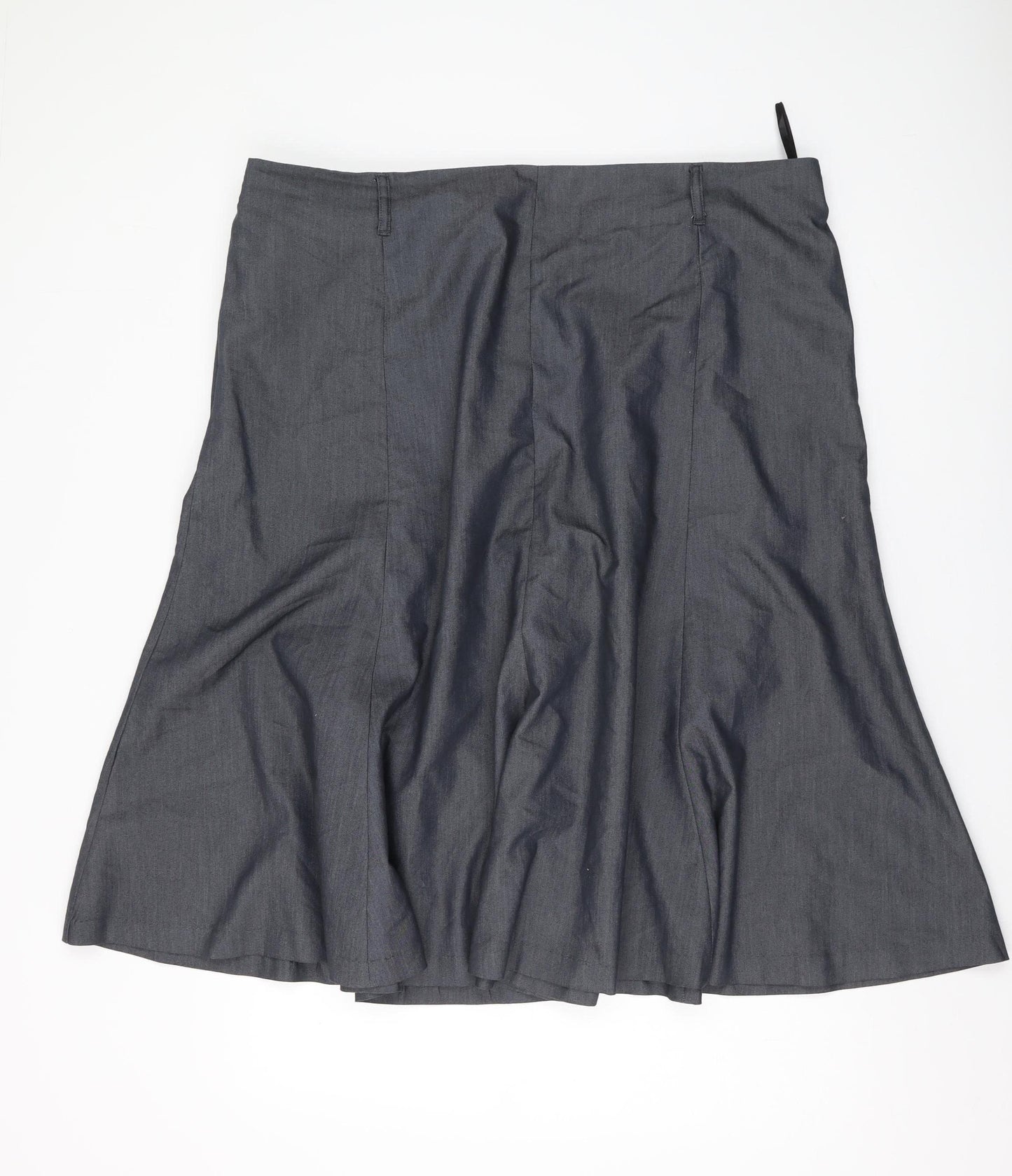 Damart Women's Grey A-Line Knee Length Skirt Size 24