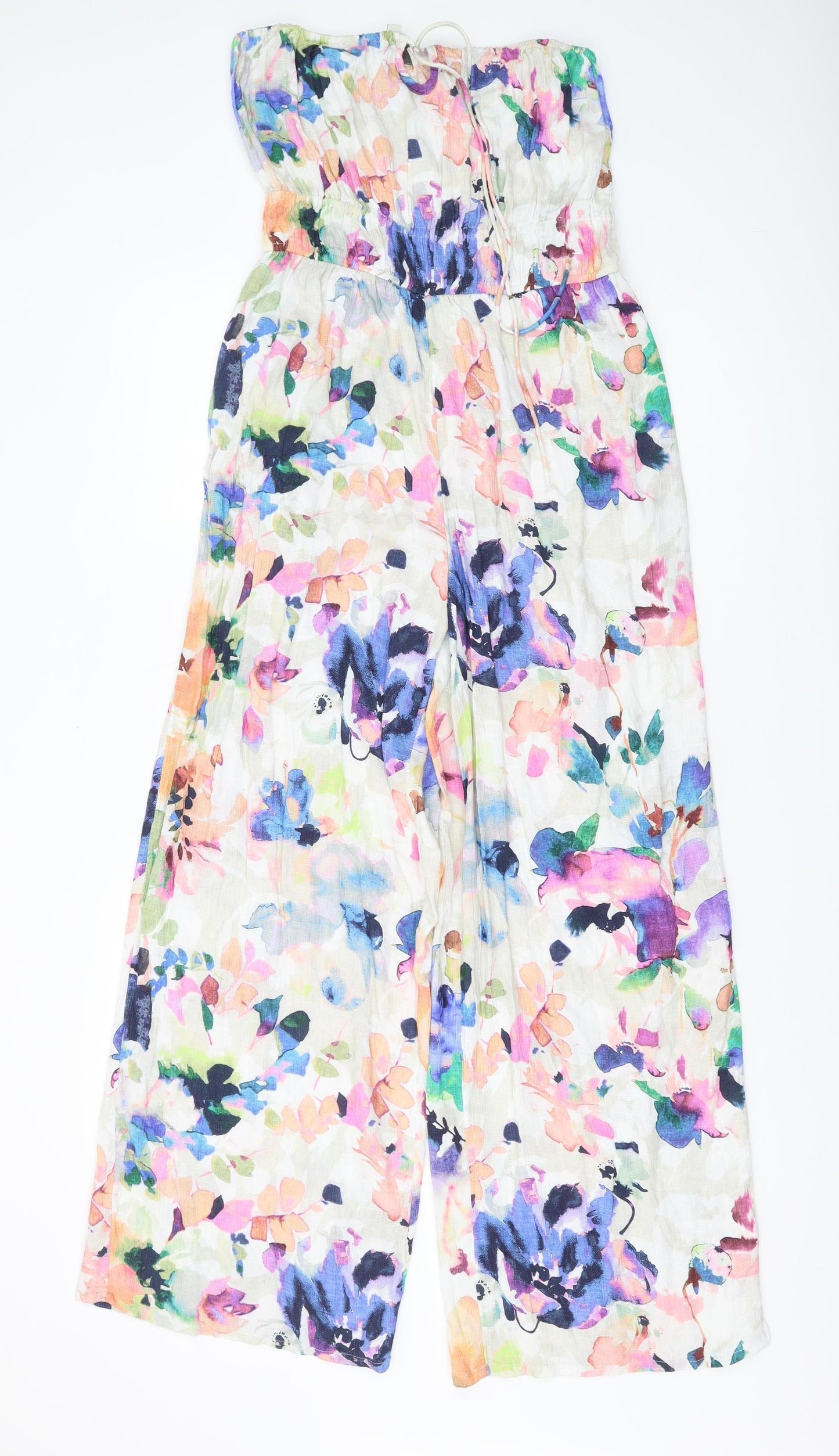 Next Women's Multicoloured Floral Sleeveless Jumpsuit