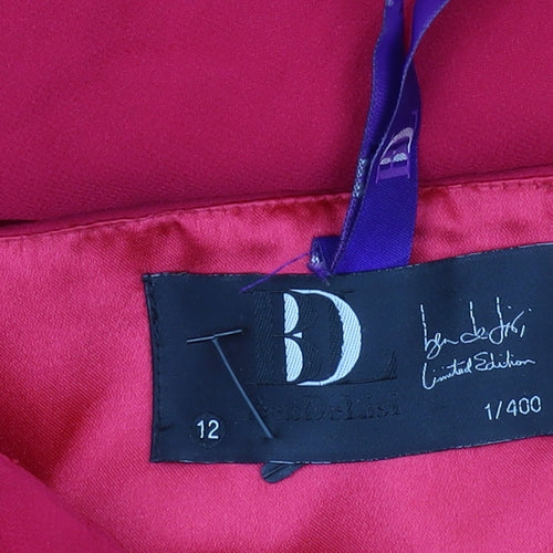 Ben de Lisi Women's Red Halter Maxi Dress - Size 12