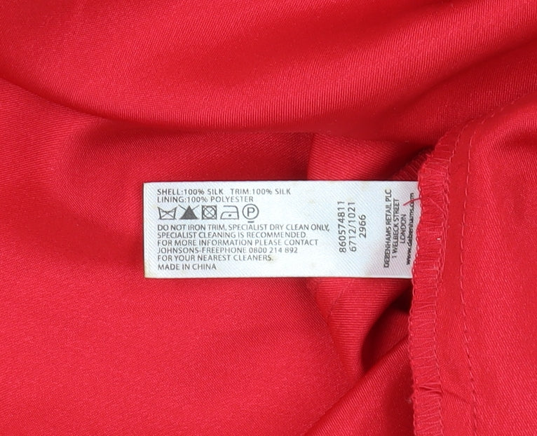 Ben de Lisi Women's Red Halter Maxi Dress - Size 12