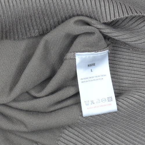 Blue Vanilla Women's Brown Asymmetrical Pullover Jumper