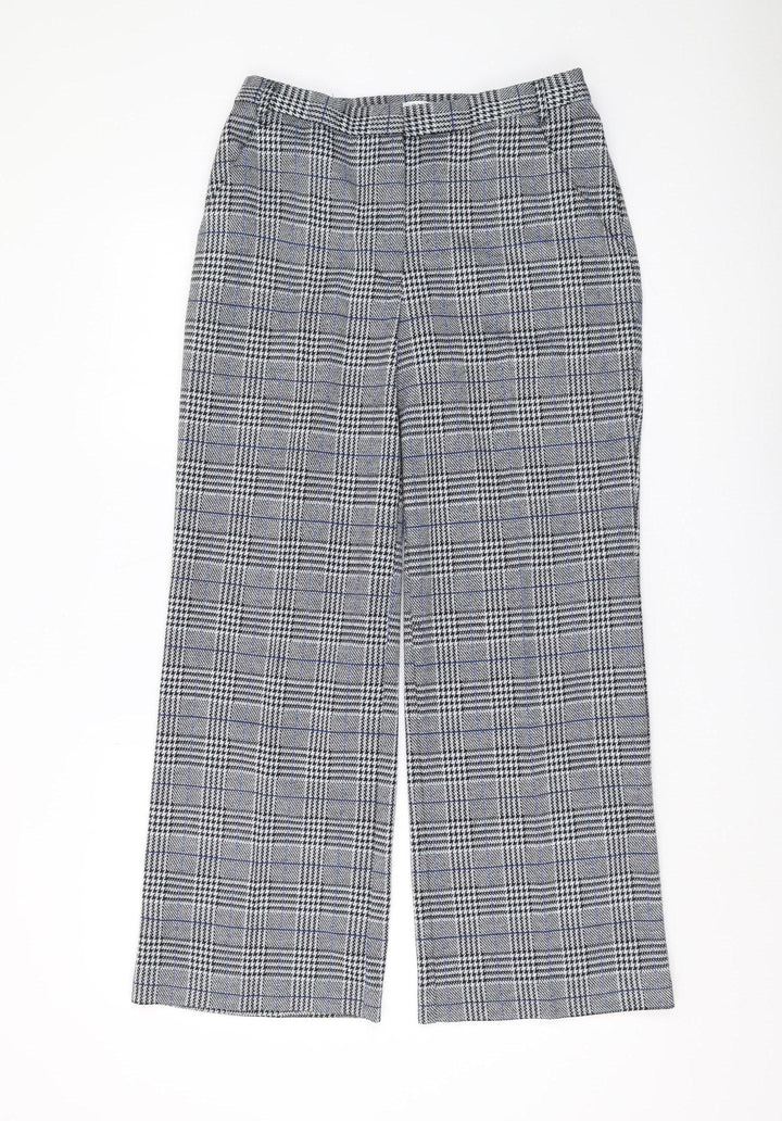 Damart Women's Plaid Dress Pants, Size 12, Multicoloured