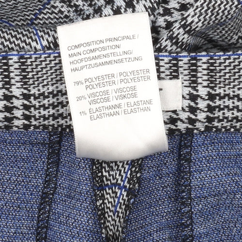 Damart Women's Plaid Dress Pants, Size 12, Multicoloured
