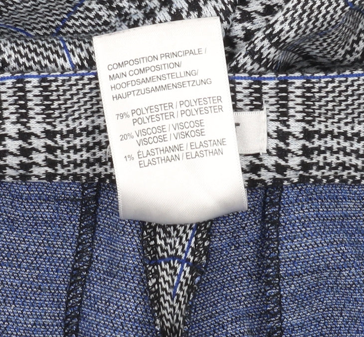 Damart Women's Plaid Dress Pants, Size 12, Multicoloured