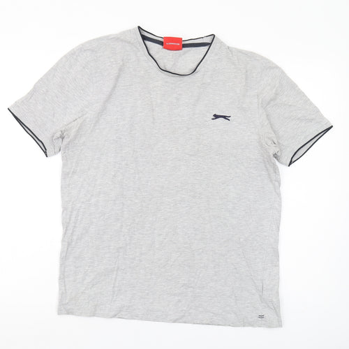 Slazenger Men's Grey Crew Neck T-Shirt M
