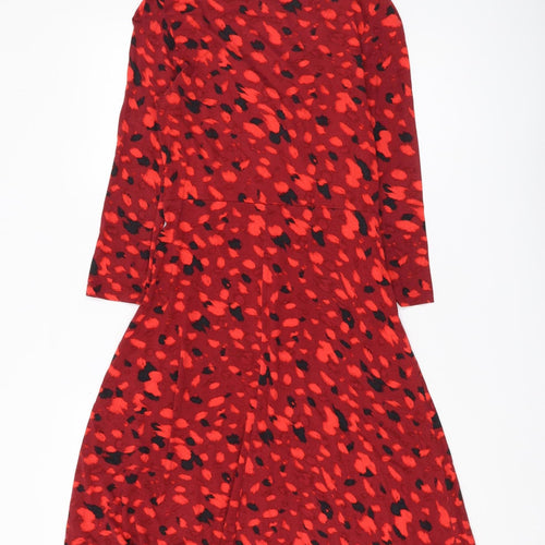 Principles Women's Red Wrap Dress Size 10