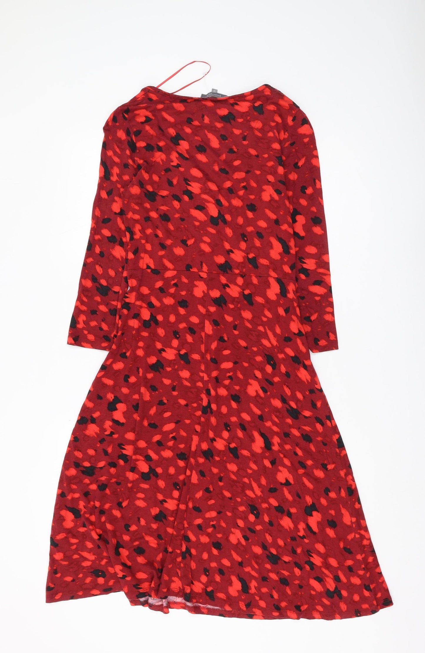 Principles Women's Red Wrap Dress Size 10