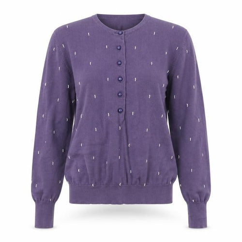 Country Casuals Women's Purple Cardigan, Size S