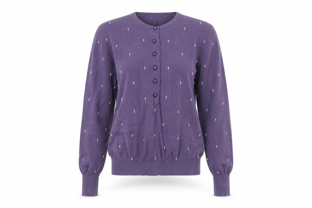 Country Casuals Women's Purple Cardigan, Size S