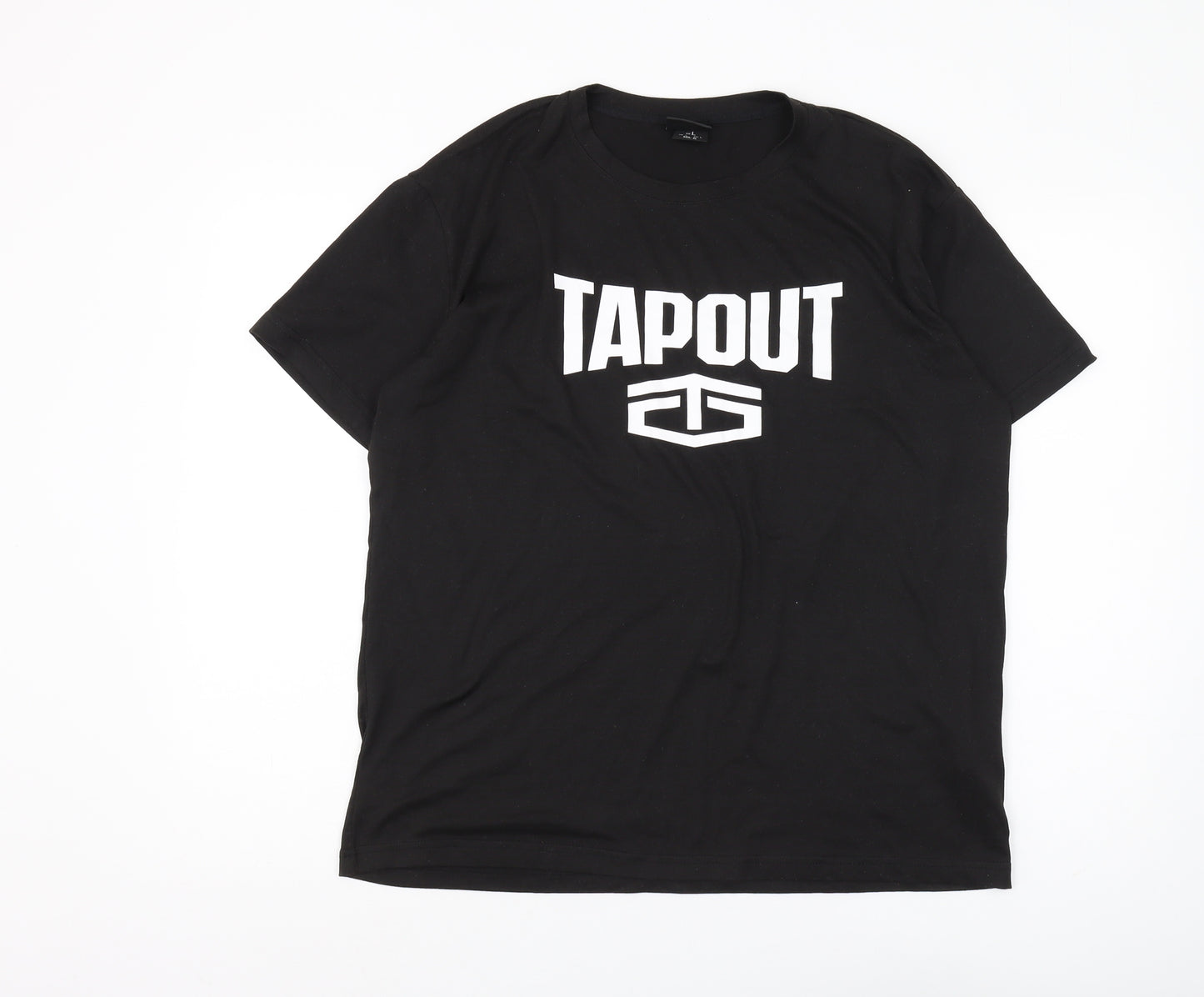 Tapout Men's Black Graphic T-Shirt L