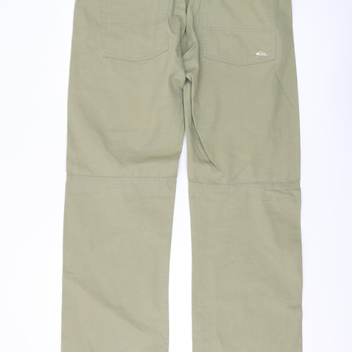 Quiksilver Men's Green Cargo Trousers Size 34
