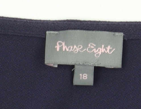 Phase Eight Women's Blue Floral Shift Dress Size 18