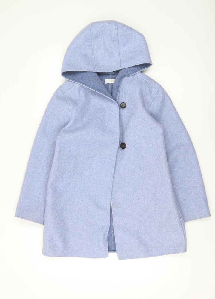 MNG Girls Blue Hooded Coat 11-12 Years - Casual Autumn/Winter Wear