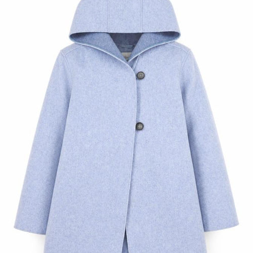 MNG Girls Blue Hooded Coat 11-12 Years - Casual Autumn/Winter Wear