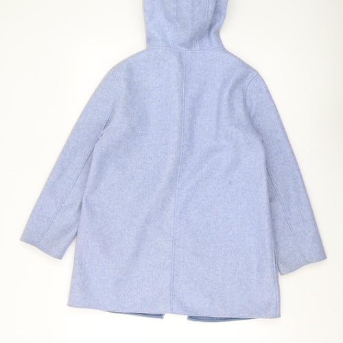 MNG Girls Blue Hooded Coat 11-12 Years - Casual Autumn/Winter Wear
