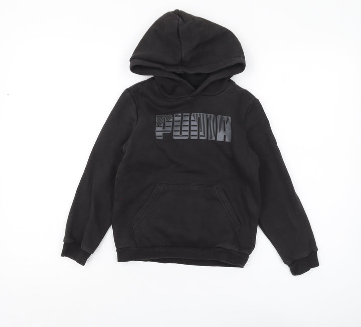 Puma Boys Black Pullover Hoodie 7-8 Years