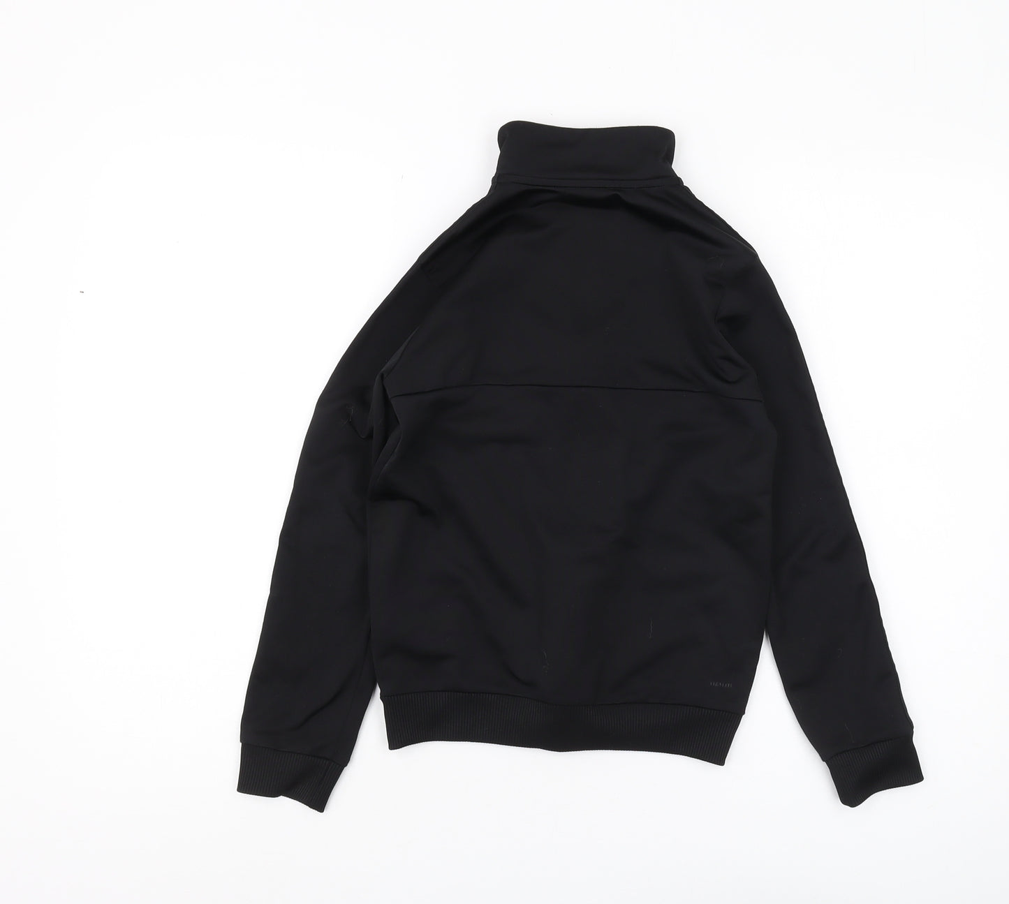 Adidas Boys Black Full Zip Hoodie, Size 9-10 Years