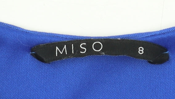 Miso Women's Blue Fit & Flare Dress Size 8