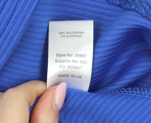 Miso Women's Blue Fit & Flare Dress Size 8