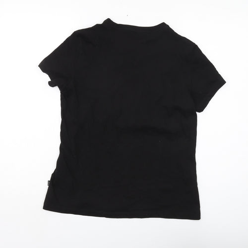 Puma Women's Black M Basic T-Shirt Regular Fit