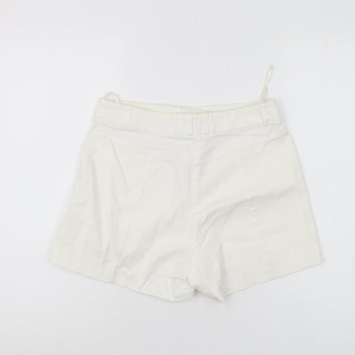 River Island Women's White Chino Shorts Size 10