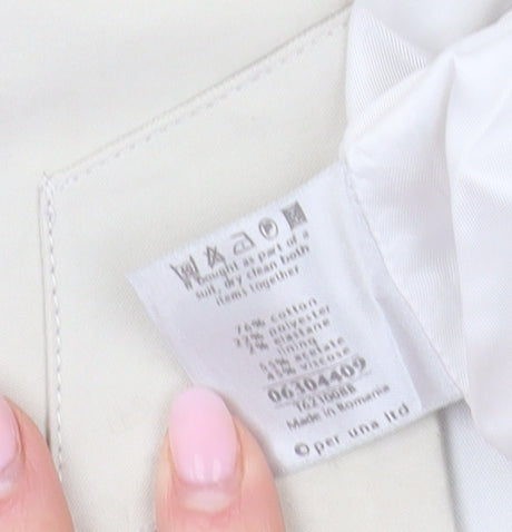 Per Una Women's Beige Pencil Skirt - Size 14