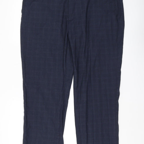 Burton Menswear London Blue Check Dress Pants 42R