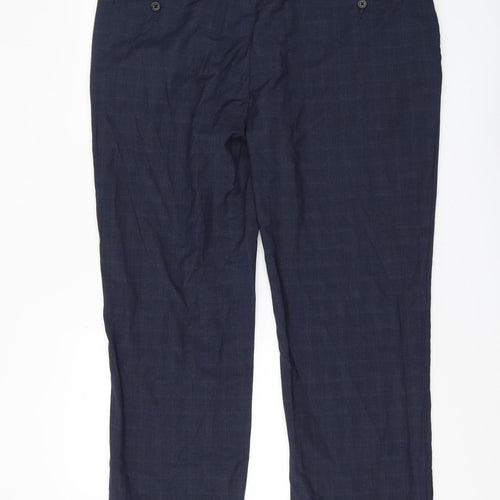 Burton Menswear London Blue Check Dress Pants 42R
