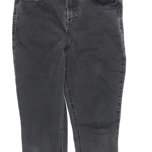 Zara Women’s Black Skinny Jeans, Size M, Mid-Rise Stretch Denim